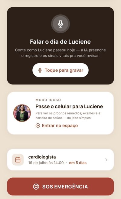 Tela para falar como foi o dia